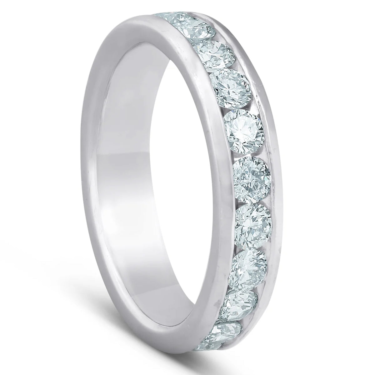 Platinum 1ct Channel Set Diamond Wedding Ring C402623