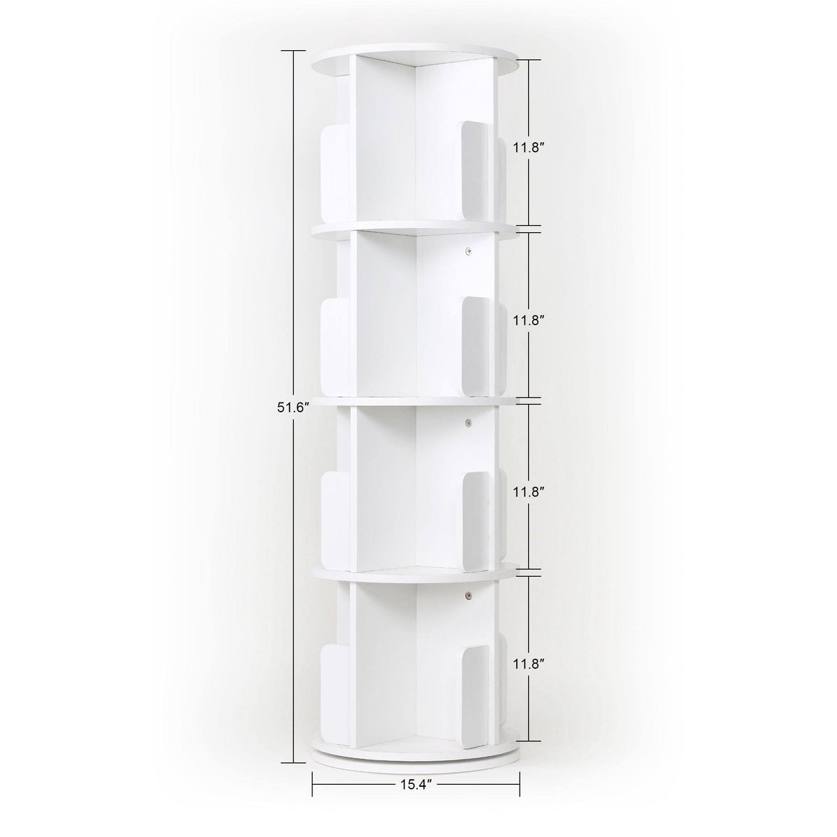 Dark Walnut Rotating Bookshelf P4016