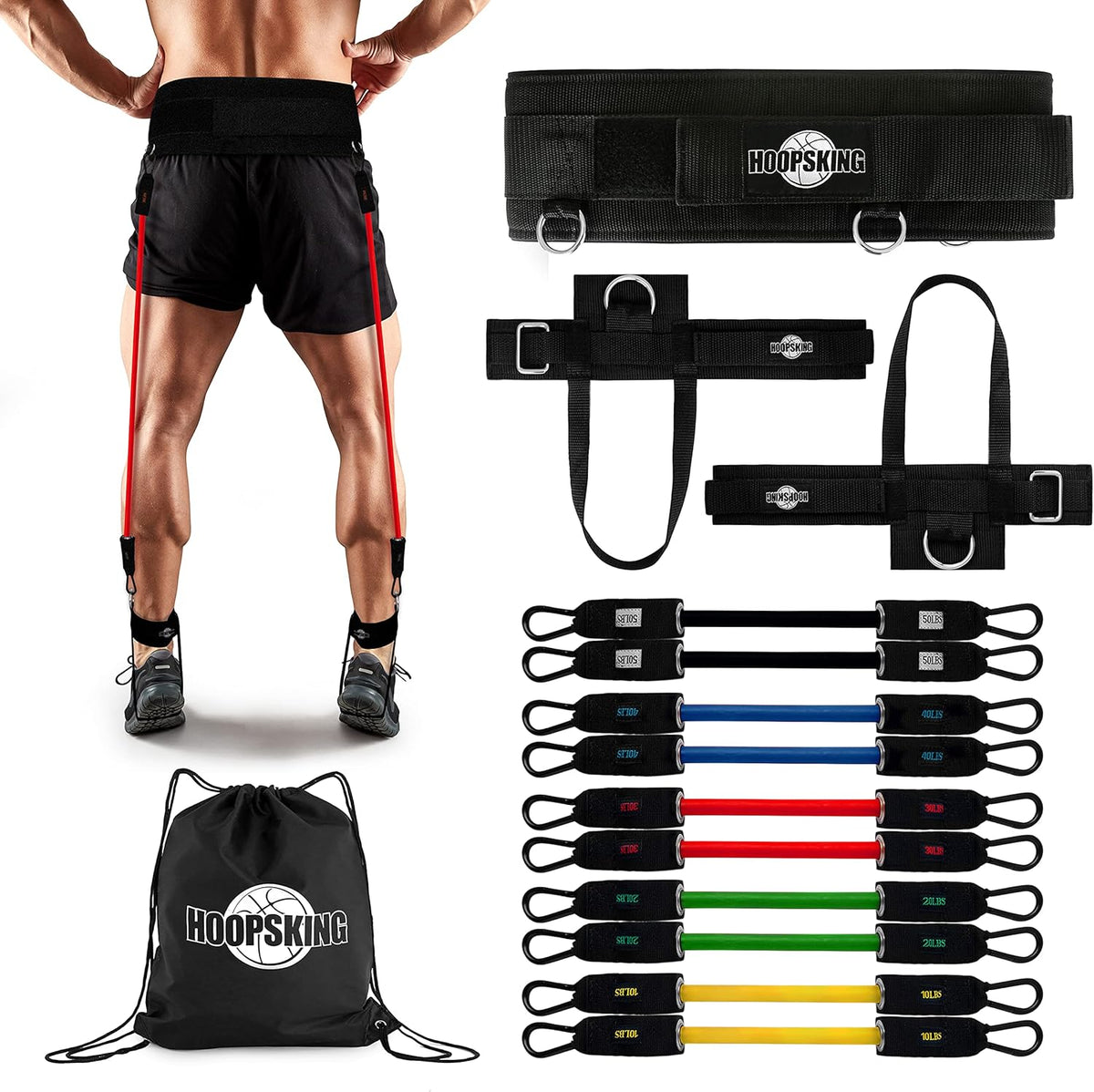 Vertical Jump Resistance Bands Pack of 2 U735