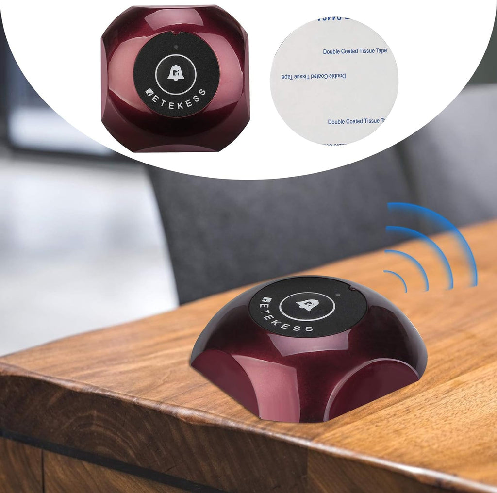 Caregiver Pager, Wrist Call Button, 5 1-Key Call Buttons, Pack of 2 Q893948