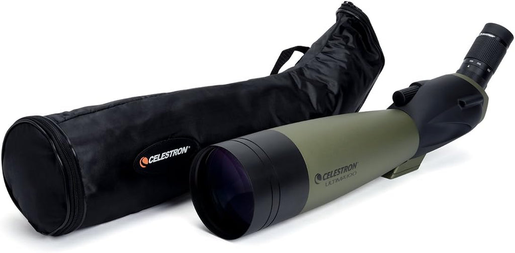 22 to 66x100mm Angled Spotting Scope with Zoom Eyepiece L407004