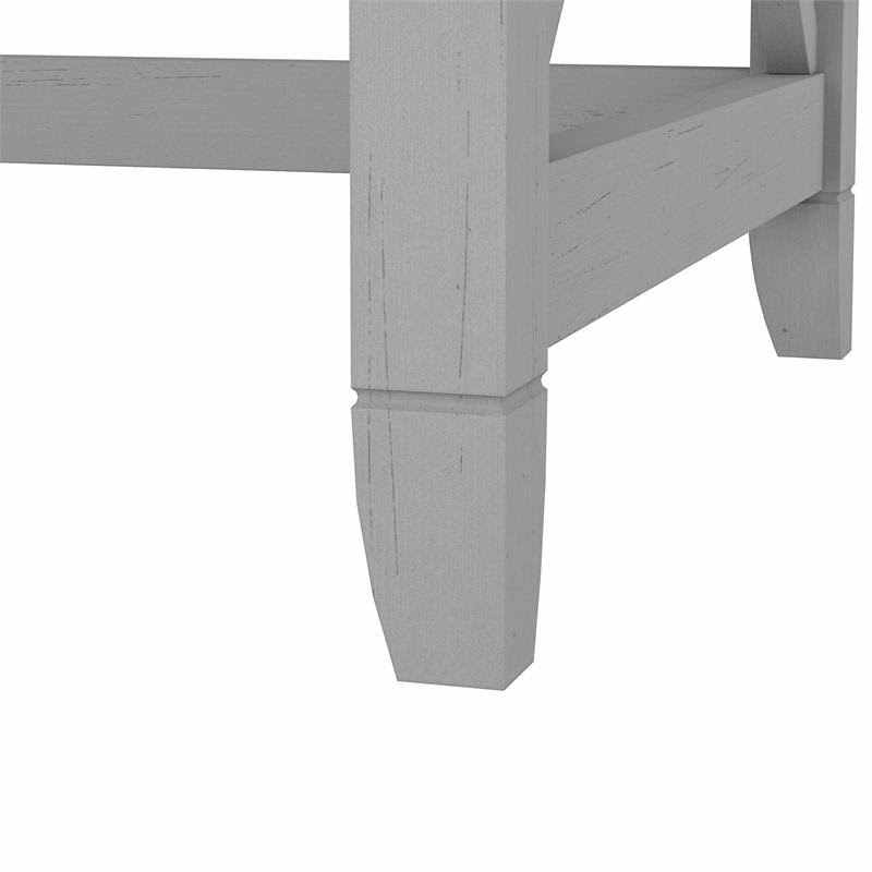 48W Writing Desk with Mid Back Tufted Office Chair in Cape Cod Gray O721951