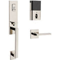 Satin Brass 3/4 Escutcheon Handleset with Lever C99307