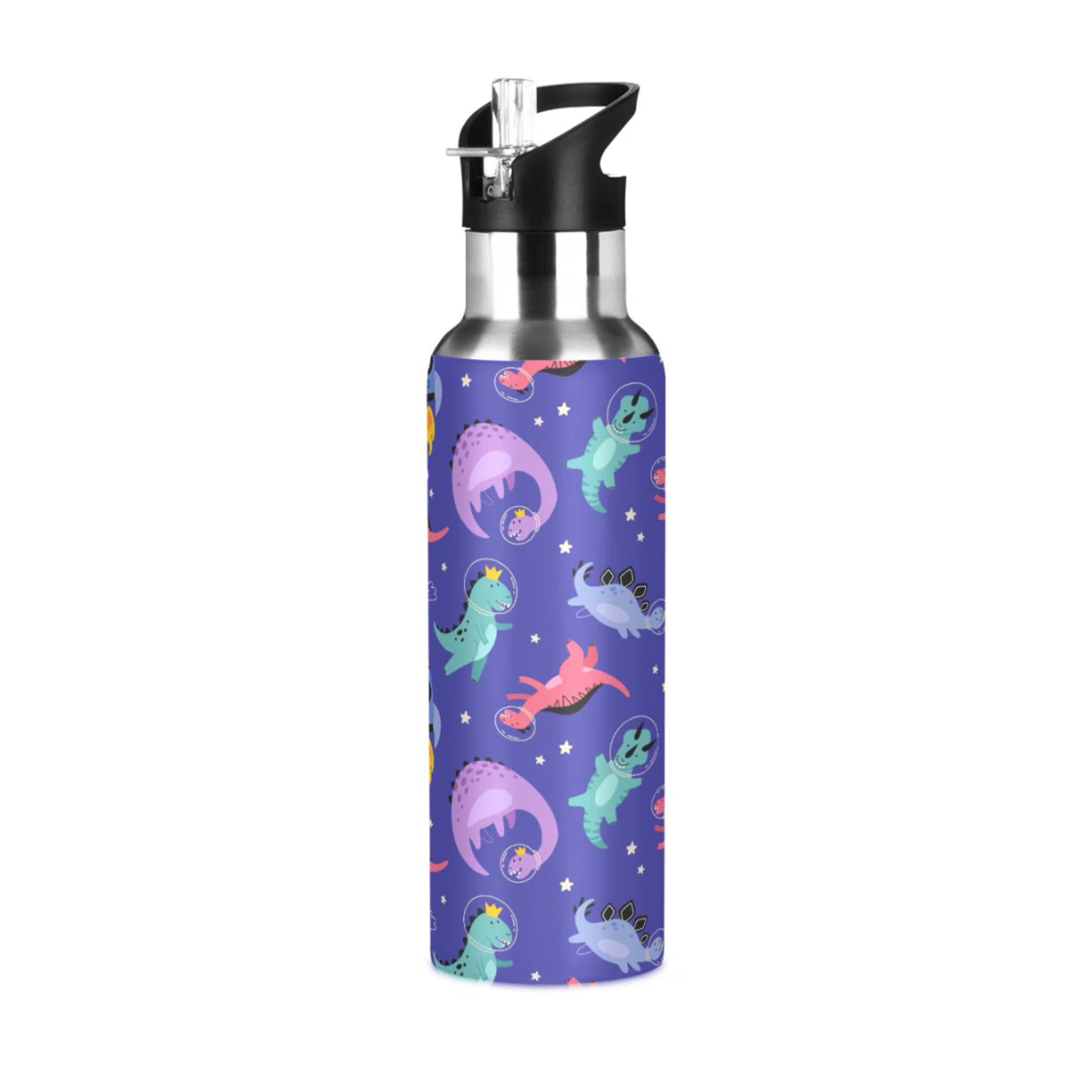 Stainless Steel Insulated Thermos Vacuum Flask Water Bottle with Straw Lid K815