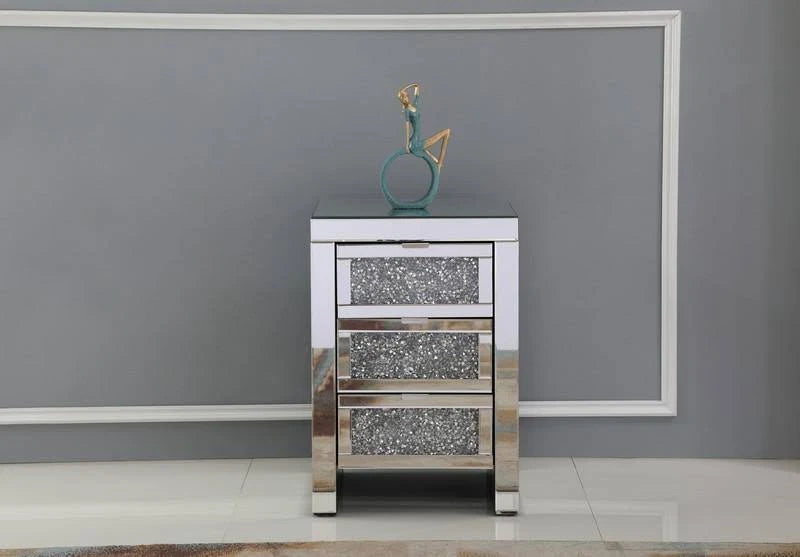 Silver Cut Crystal Bedside Table T18823