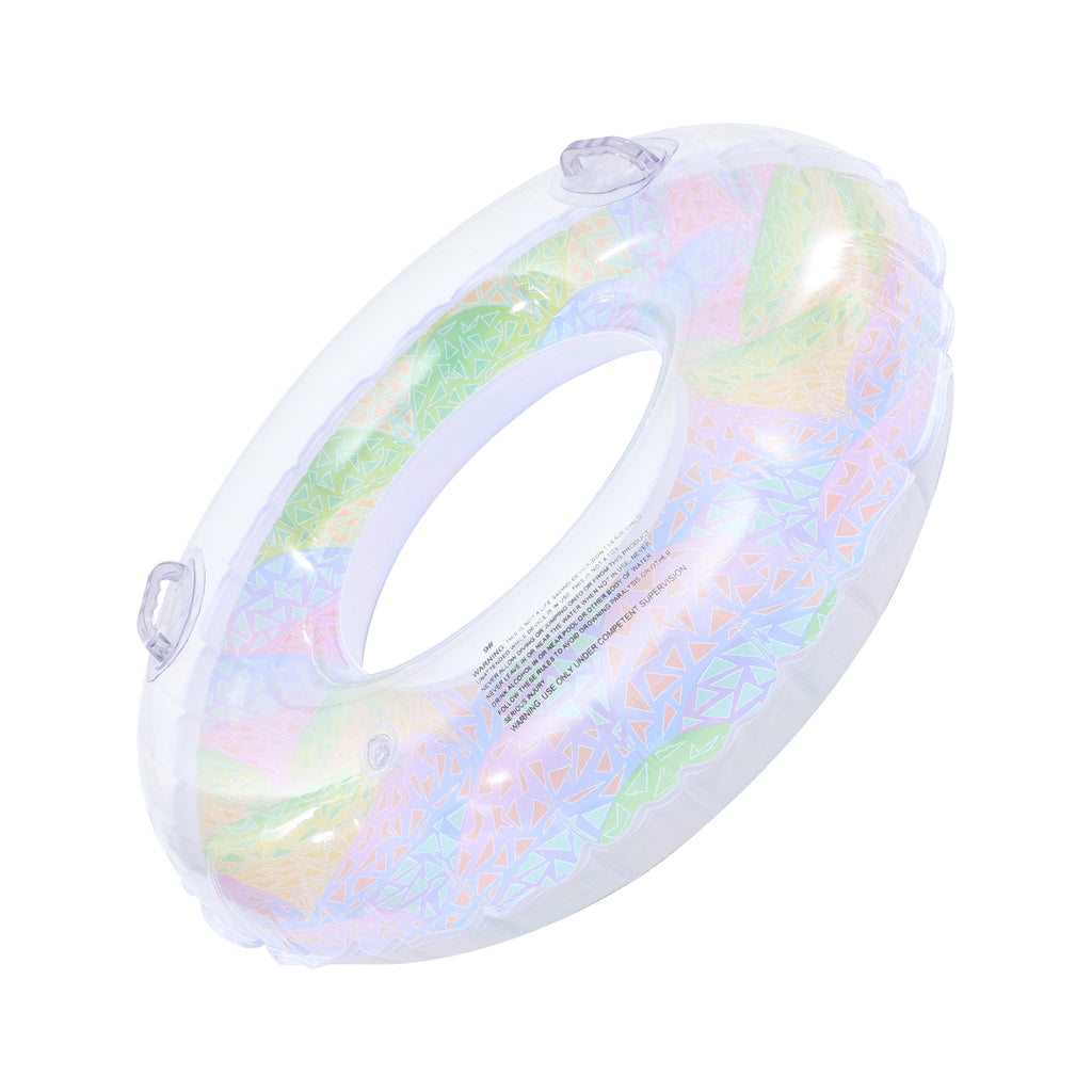Rainbow Inflatable Swimming Ring Toys Q58544