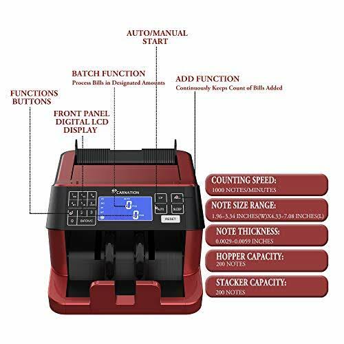 Cash Counter with Counterfeit Bill Detection T674
