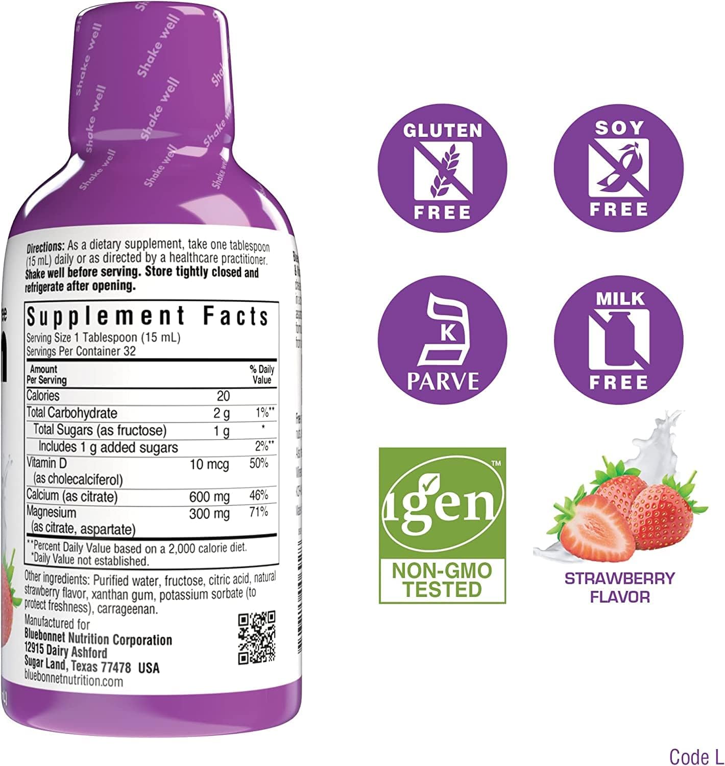 Liquid Calcium Citrate Magnesium Citrate Vitamin D3 Bundle 3 Bottle 16 Fl Oz Each I7172