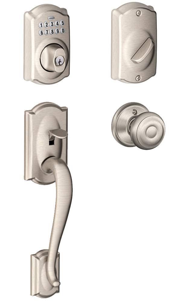 Camelot Electronic Handleset with Georgian Knob T87023