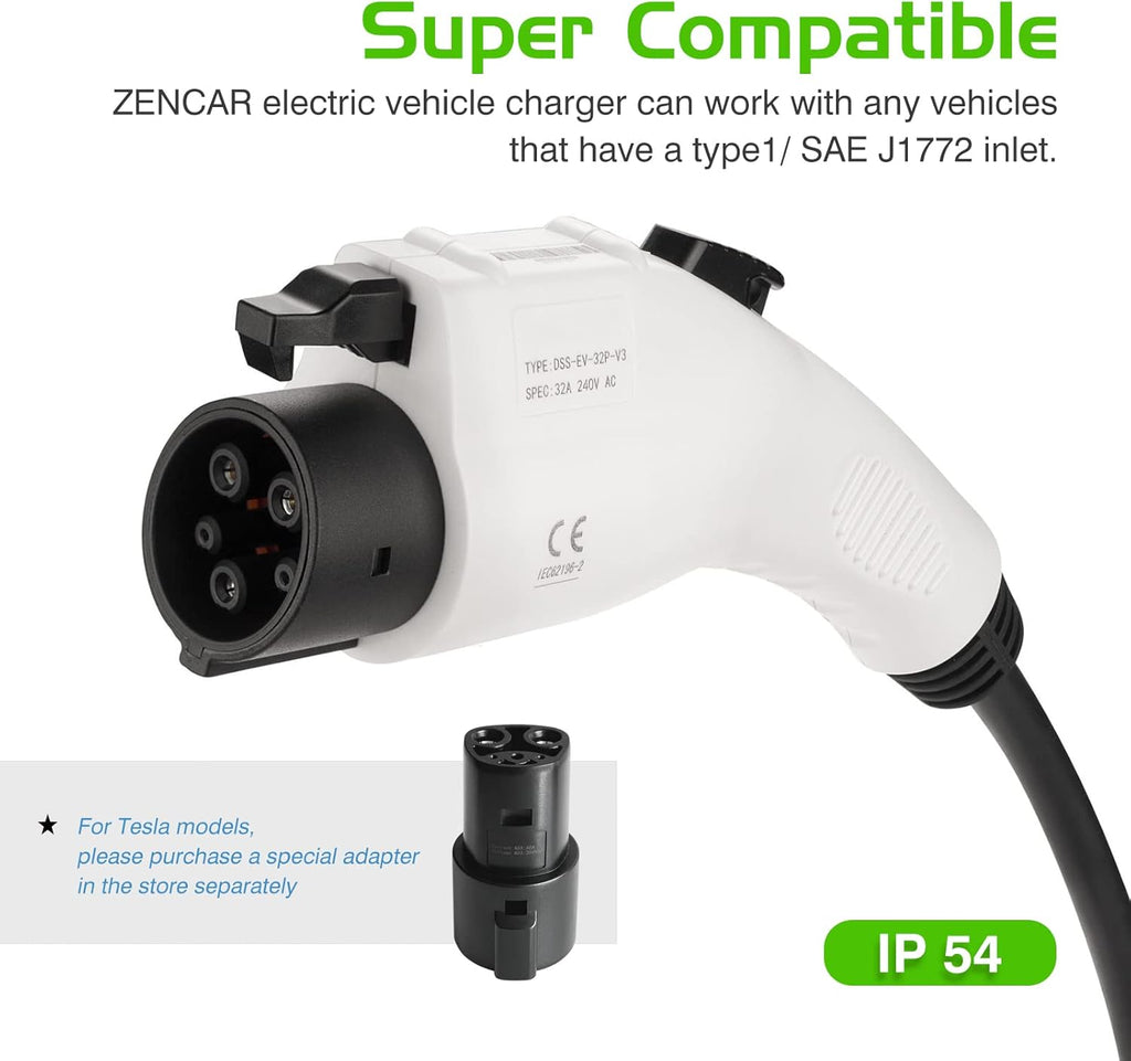 EV Charger with Cable Holder, Timing Delay, 230V, 16A, NEMA 6-20 Y9114