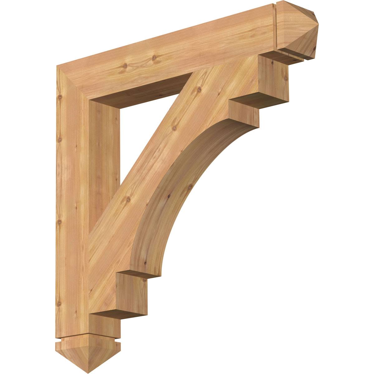 5 1/2x22W x 38x22D x 38x22H Western Red Cedar Bracket I843771