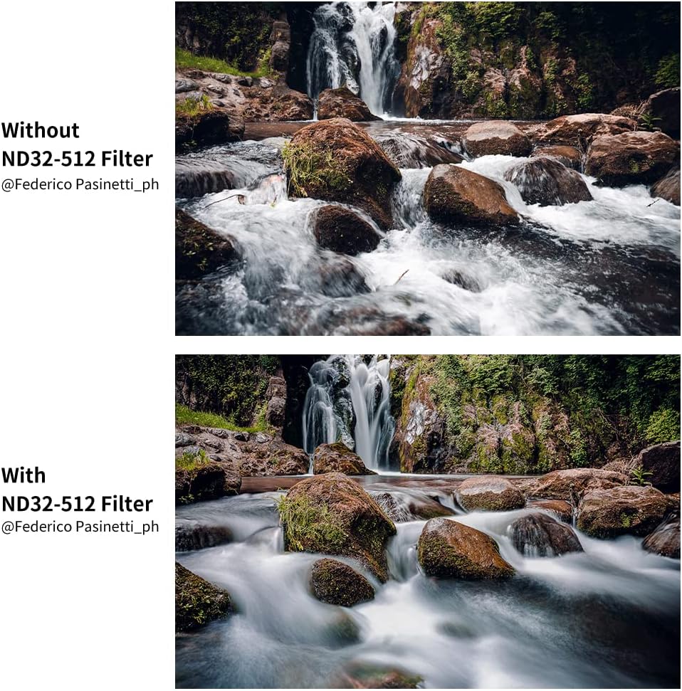 67mm Variable ND Filter ND32-ND512 (5-9 Stops) HD Neutral Density Lens Filter Pack of 2 G919193
