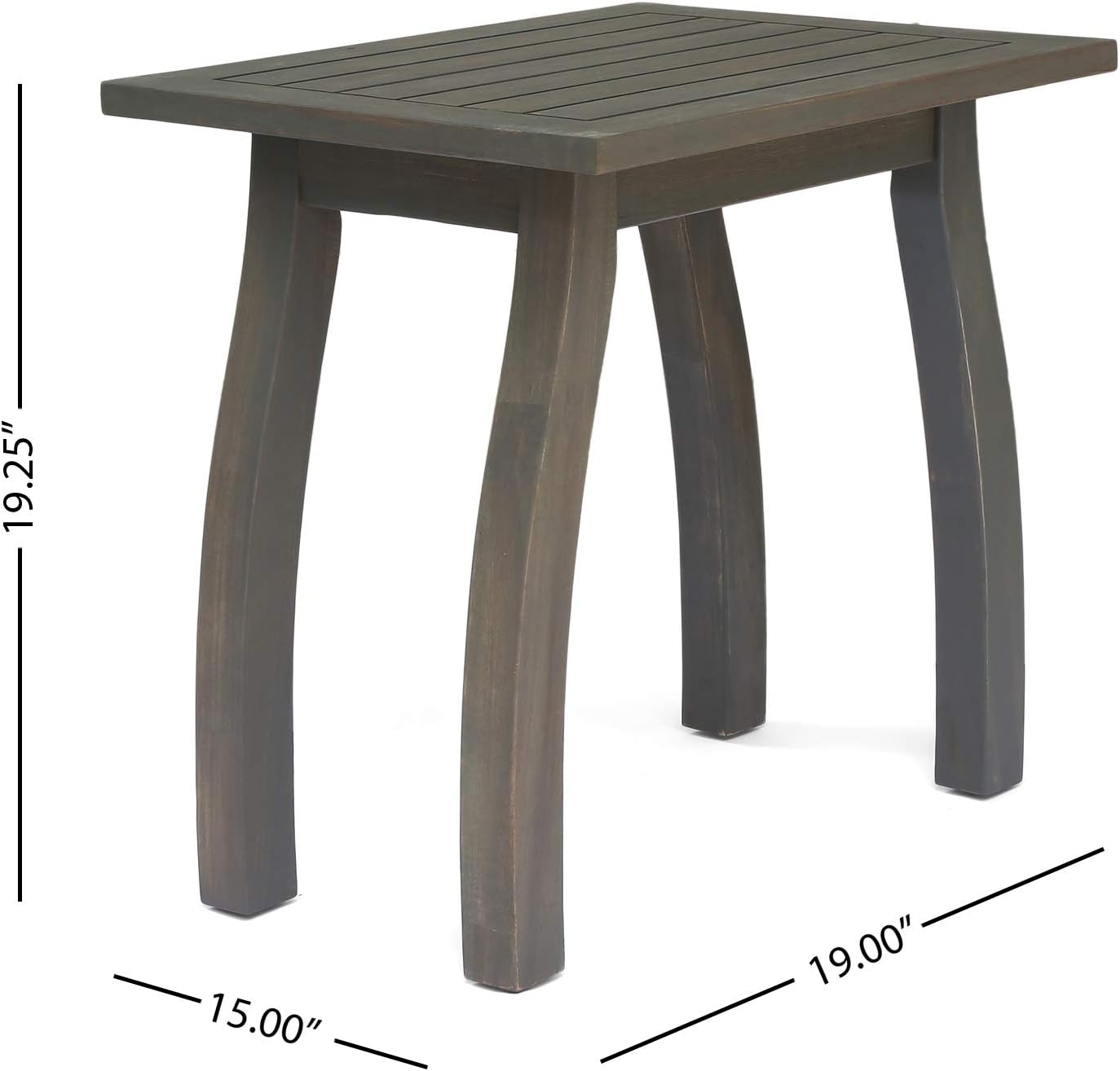 Gray Acacia Wood Accent Table N29483