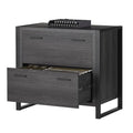 Charcoal 2-Drawer Lateral File Cabinet X802