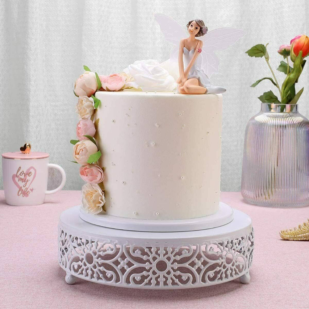 White Metal 3 Piece Cake Stand Set W25860