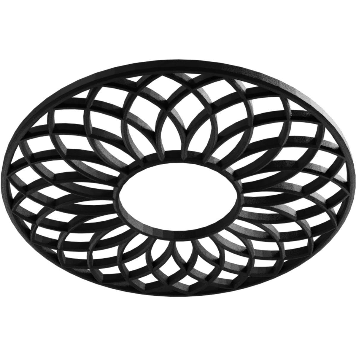 40x22OD x 13 5/8x22ID x 1x22P PVC Pierced Ceiling Medallion Q5072