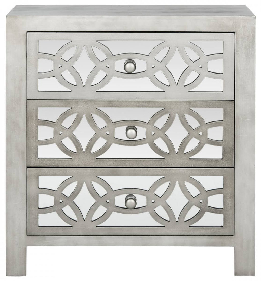 Grey 3 Drawer Chest E113