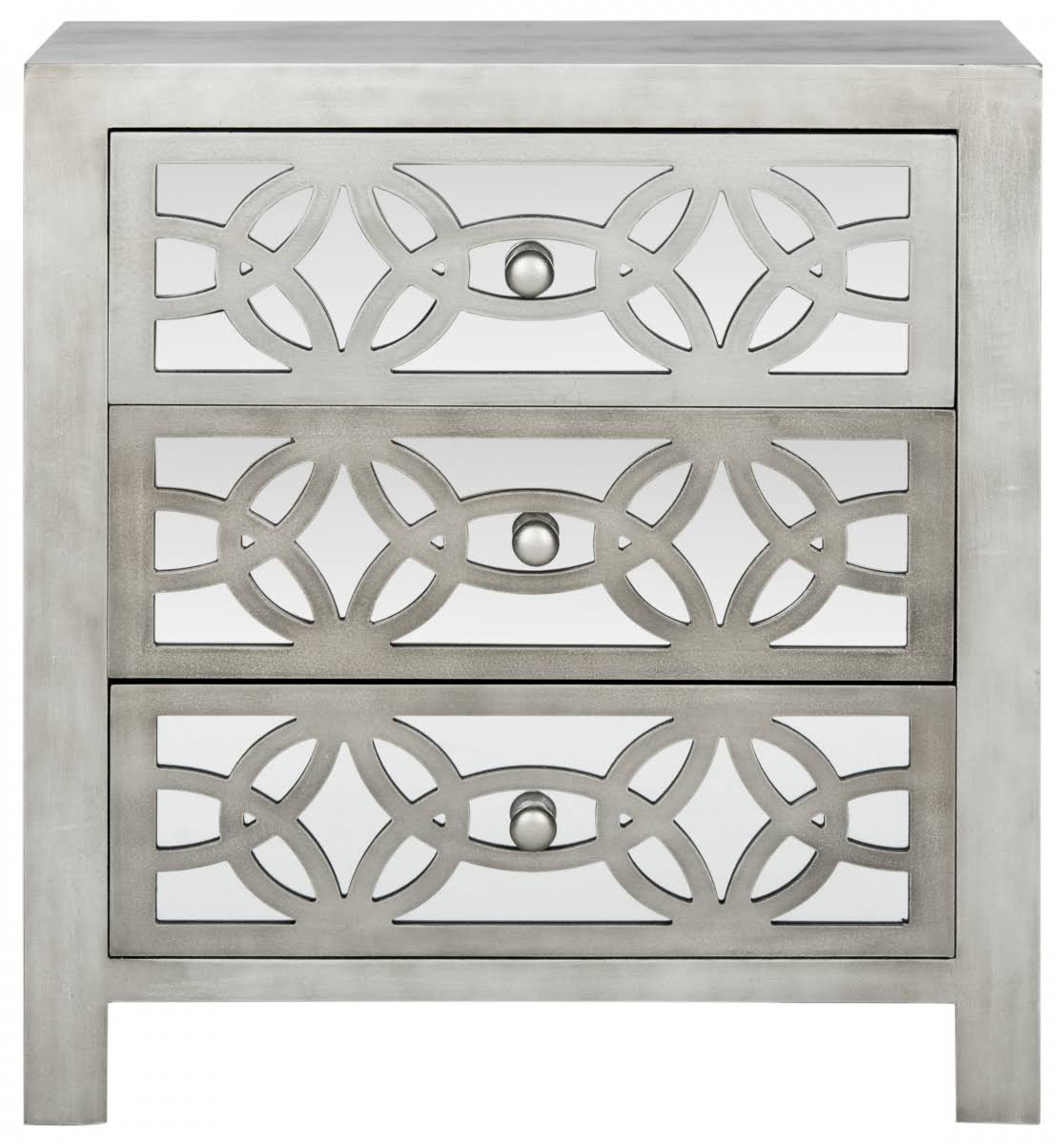 Grey 3 Drawer Chest E113