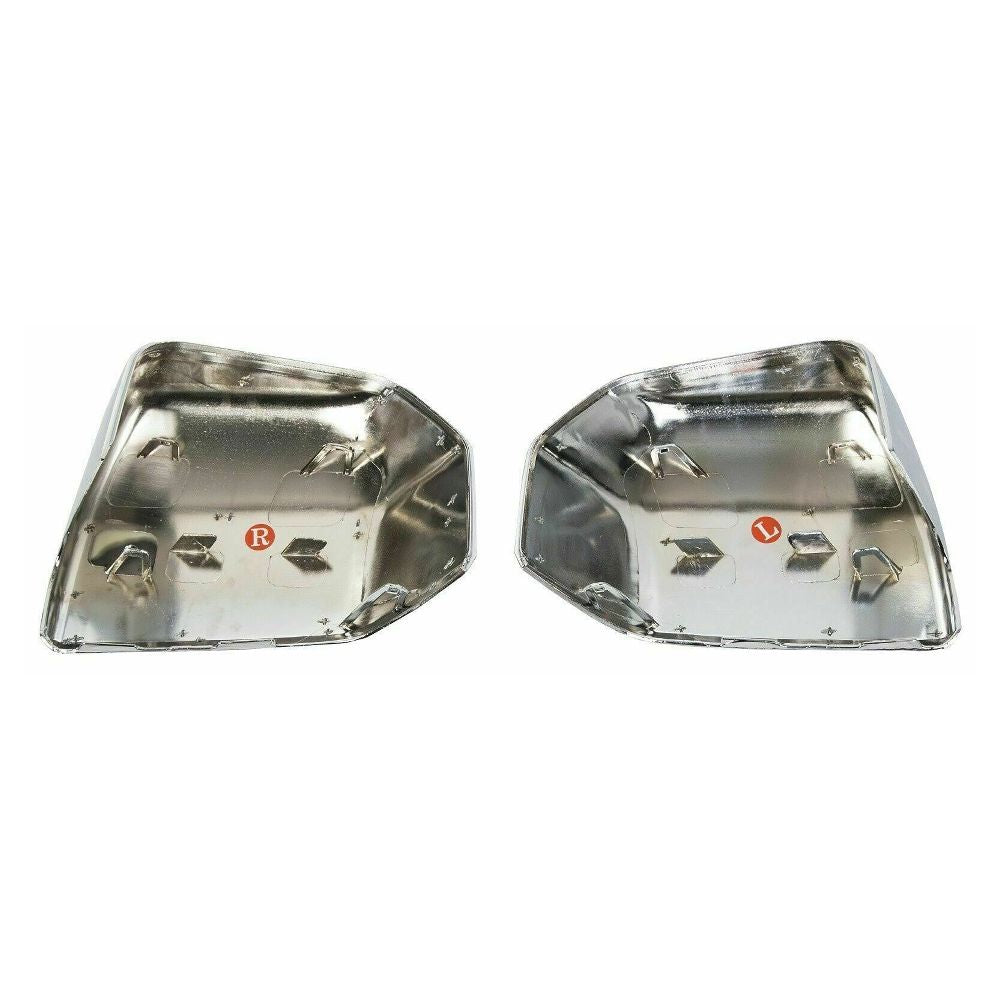 Chrome Pair Top Mirror Covers Caps F913