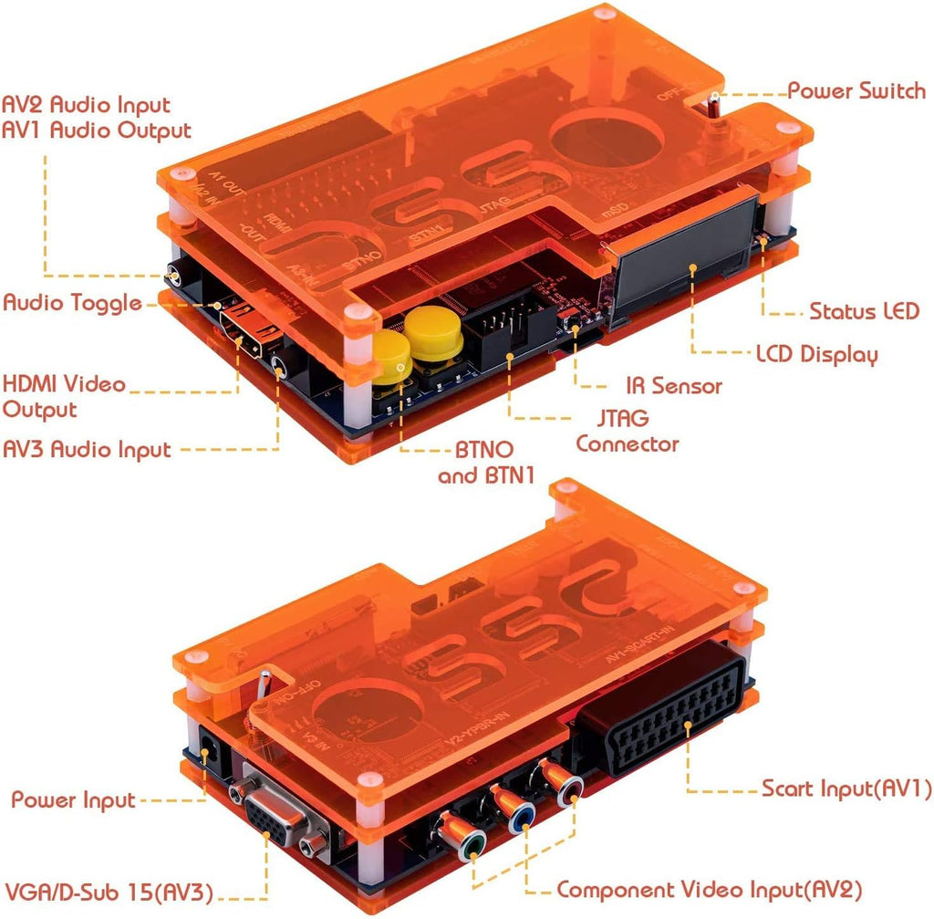 OSSC SCART Component VGA to HDMI Scan Converter v1.6 D6624
