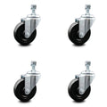 Swivel Caster Set of 4 with 4x22 Wheels and 10mm Stem A41064