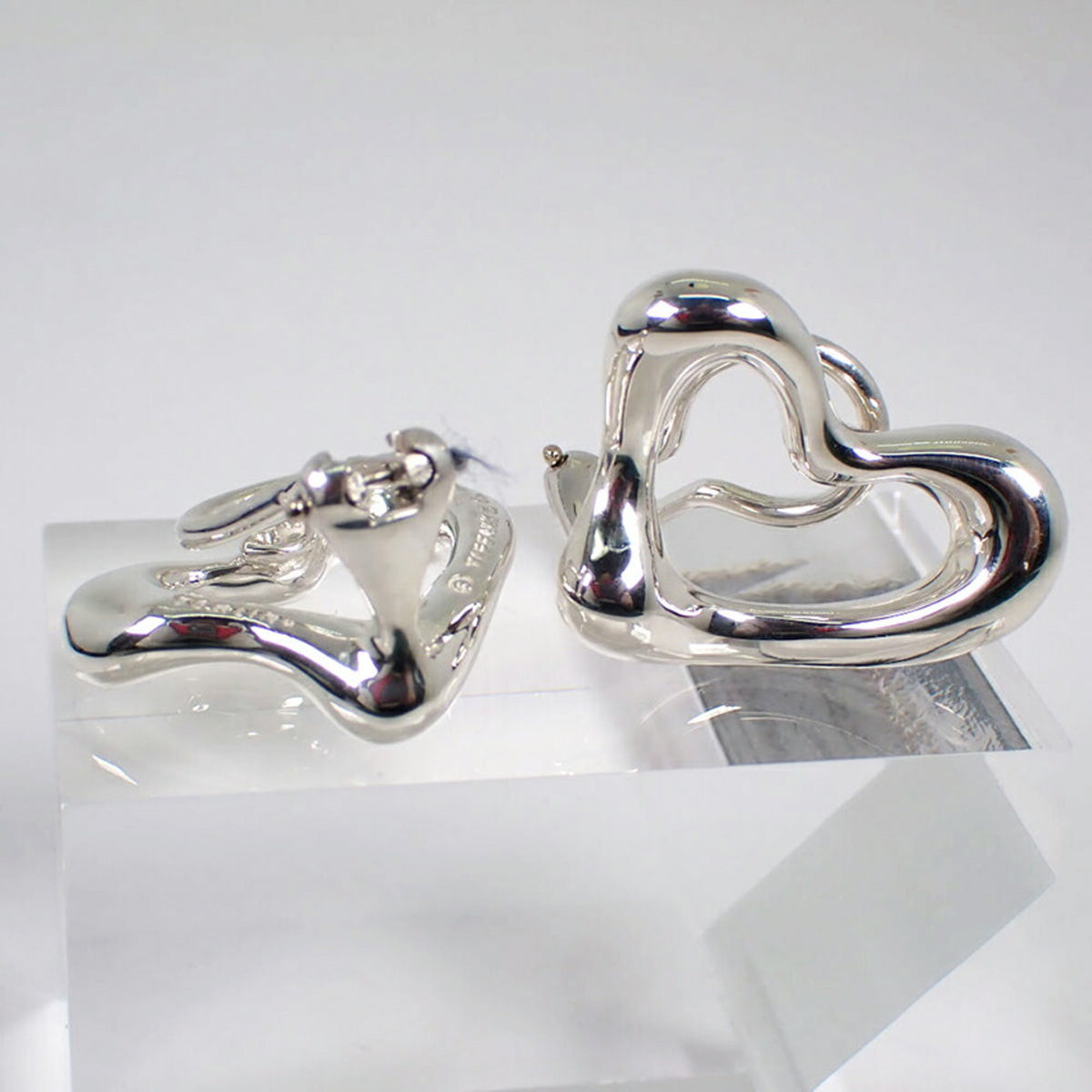 925 Open Heart Earrings E2687