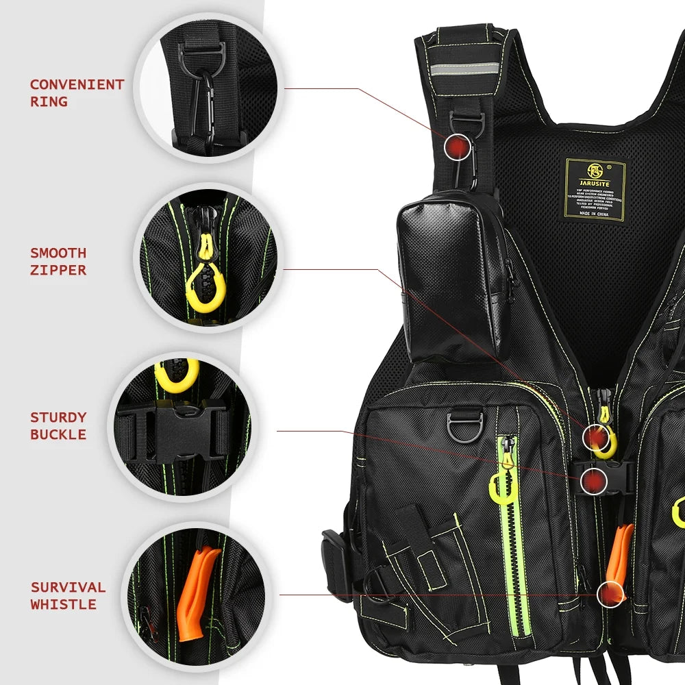 Fishing Floatation Vest Waistcoat Q387