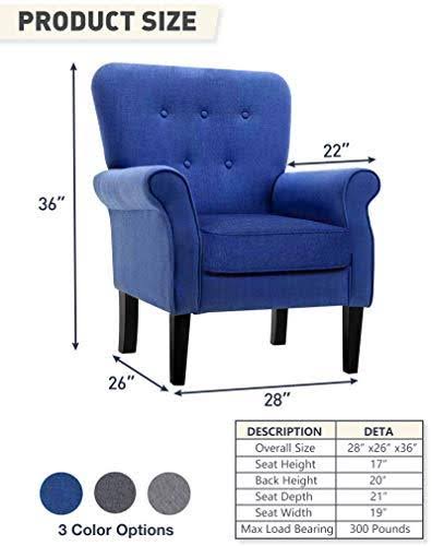 Mid Century Button Tufted Arm Chair Z725177