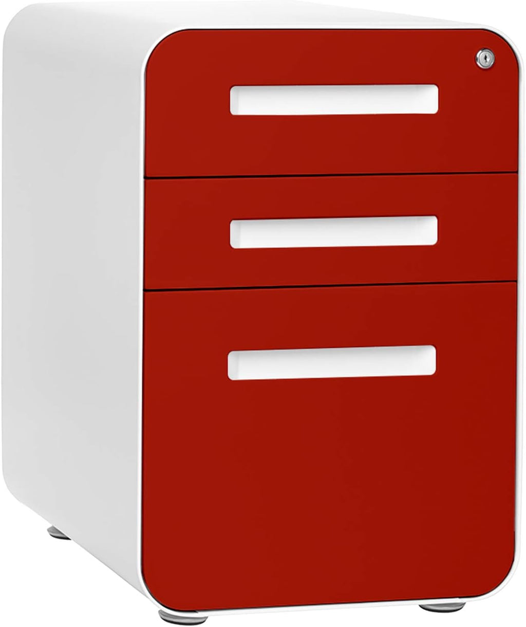 3-Drawer Mobile File Cabinet, Pre-Assembled, Aqua G80842
