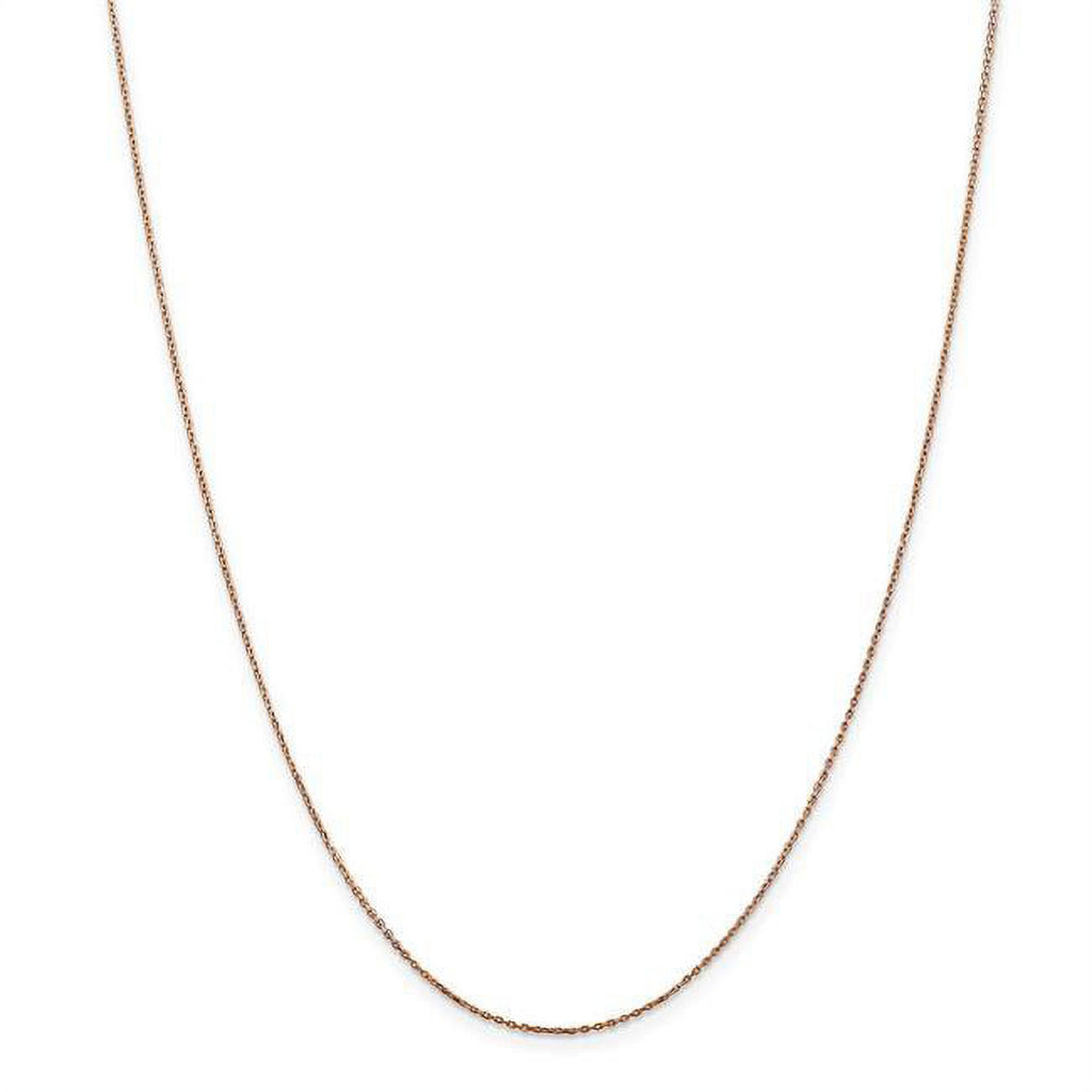 14 Karat Rose Gold Diamond-cut Cable Chain Necklace P224