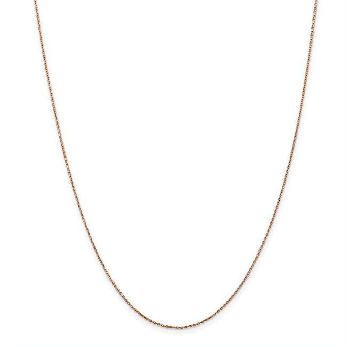 14 Karat Rose Gold Diamond-cut Cable Chain Necklace P224