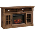 Vintage Oak Media Center Fireplace M900561