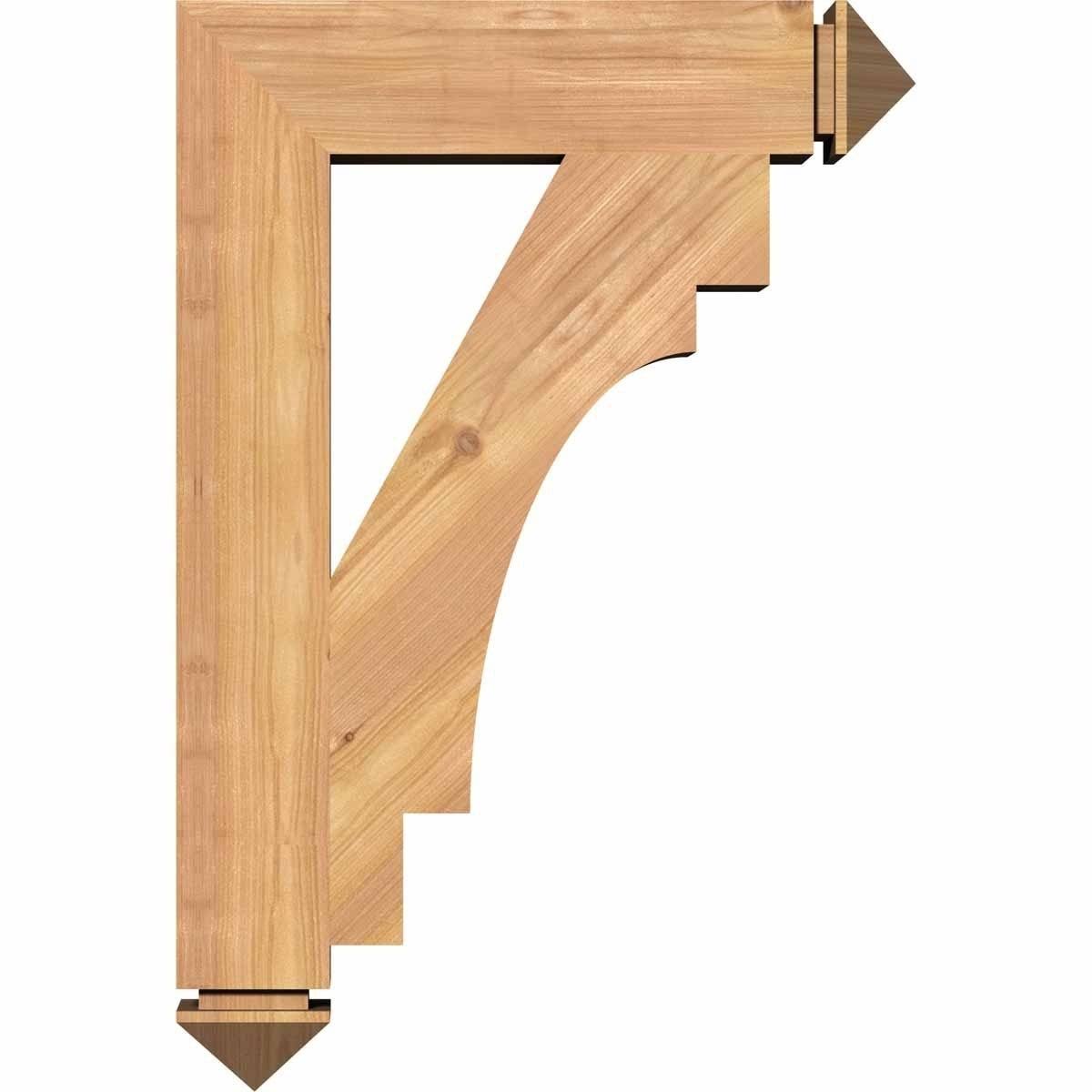 5 1/2x22W x 38x22D x 38x22H Western Red Cedar Bracket I843771
