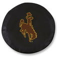 Black Vinyl Fitted Spare Car Tire Cover B4482