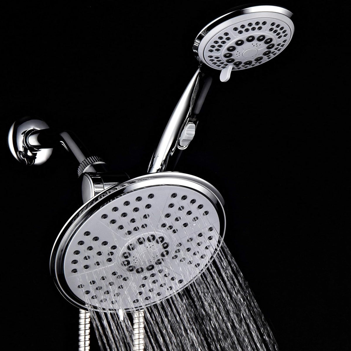 Chrome Finish Rainfall Combo Shower Head with Hand Shower W899930