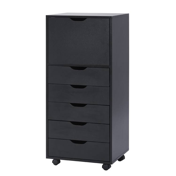 6-Drawer Black Office Storage Cabinet U16714