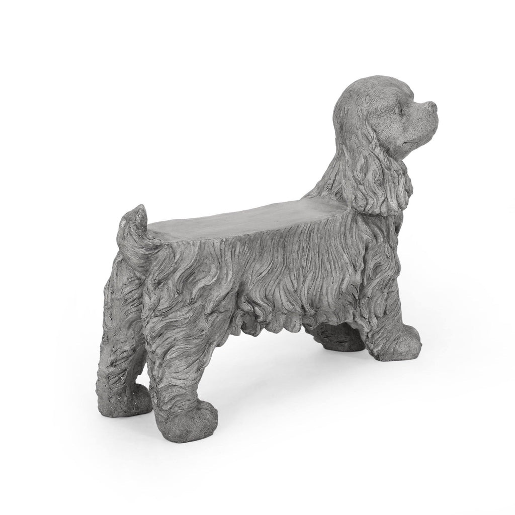 Gray Dog Bench E159