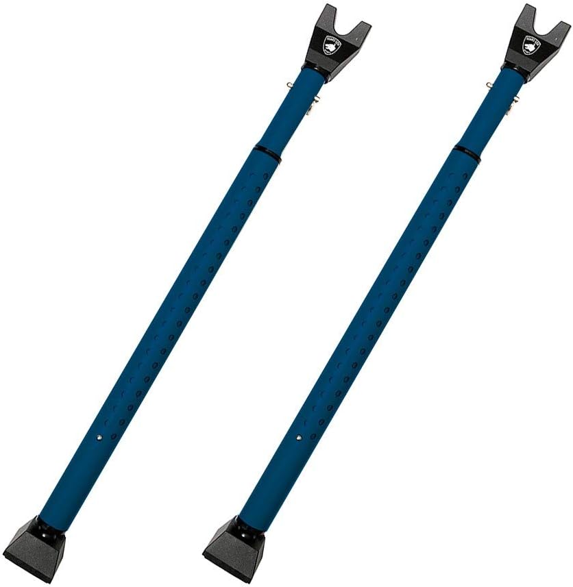 2-in-1 Adjustable Door Security Bar (Blue 2 Pack) V9939