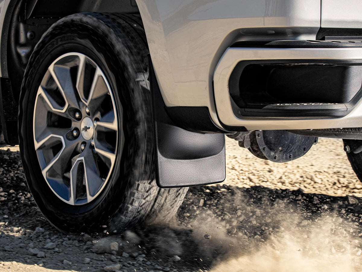 Black No Drill Splash Guard MudFlaps, Front Pair G194434