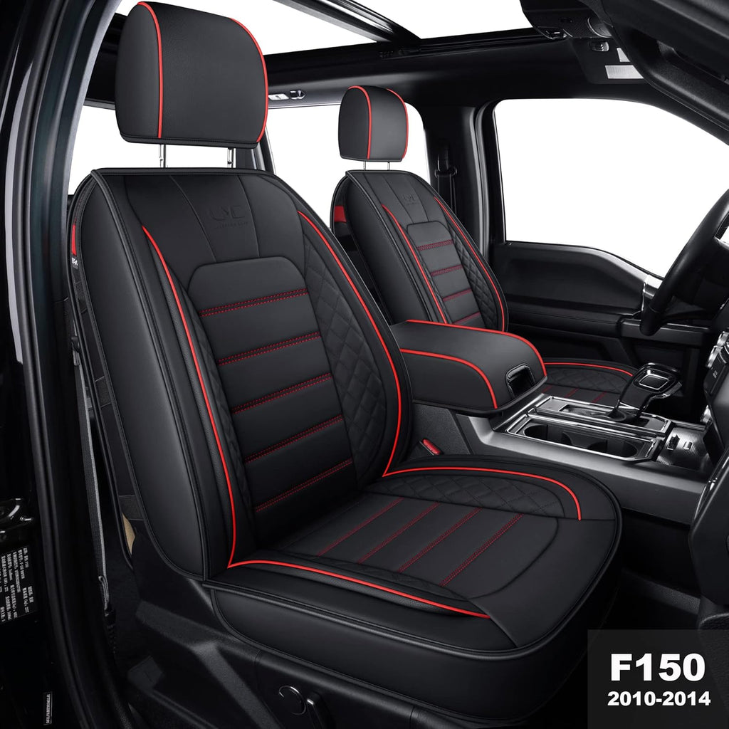 Black Rear Faux Leather Waterproof Back Seat Covers Q503
