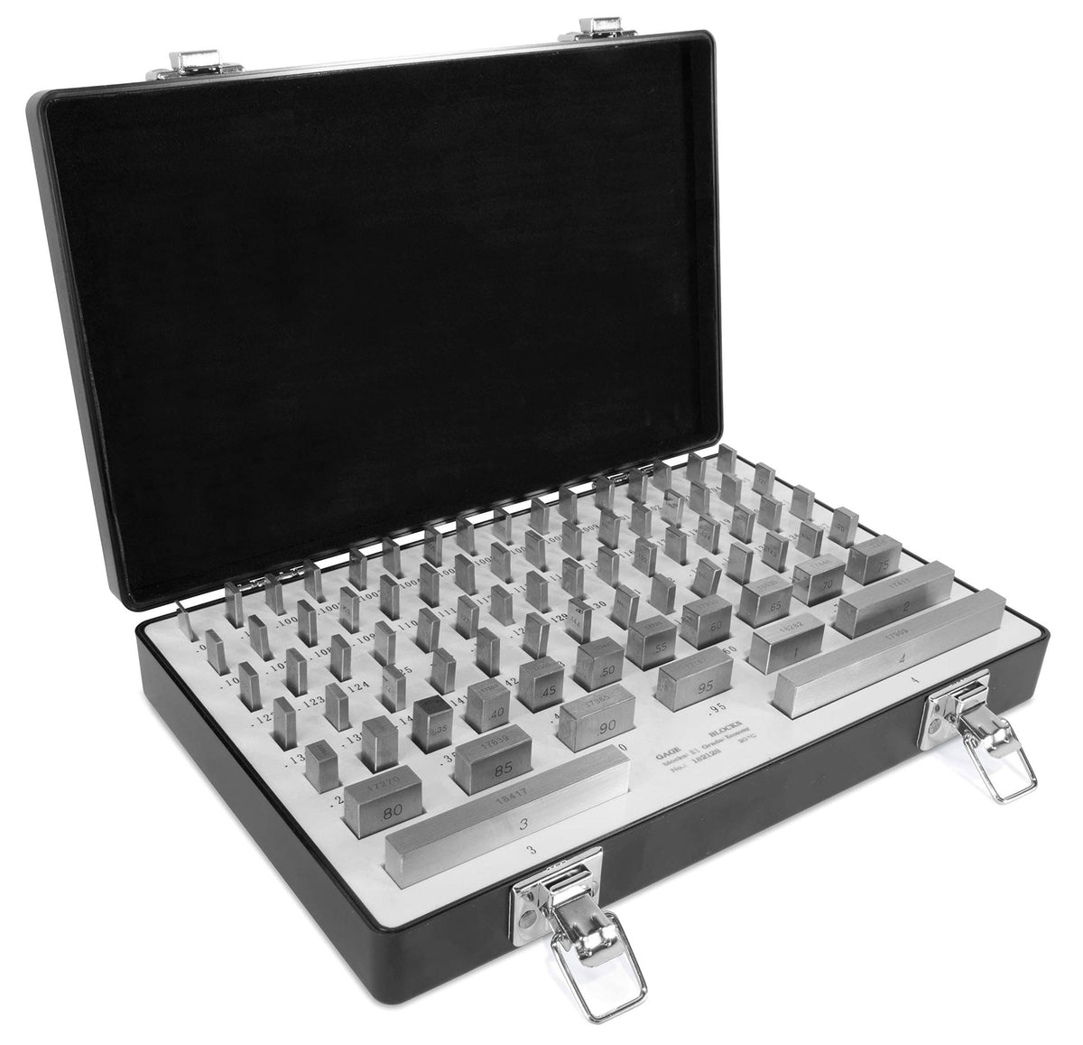 81-Piece Rectangular Steel Gauge Block Set with Case J5334