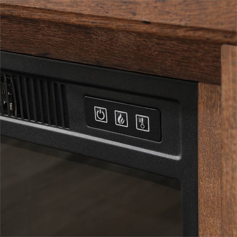 Vintage Oak Media Center Fireplace M900561