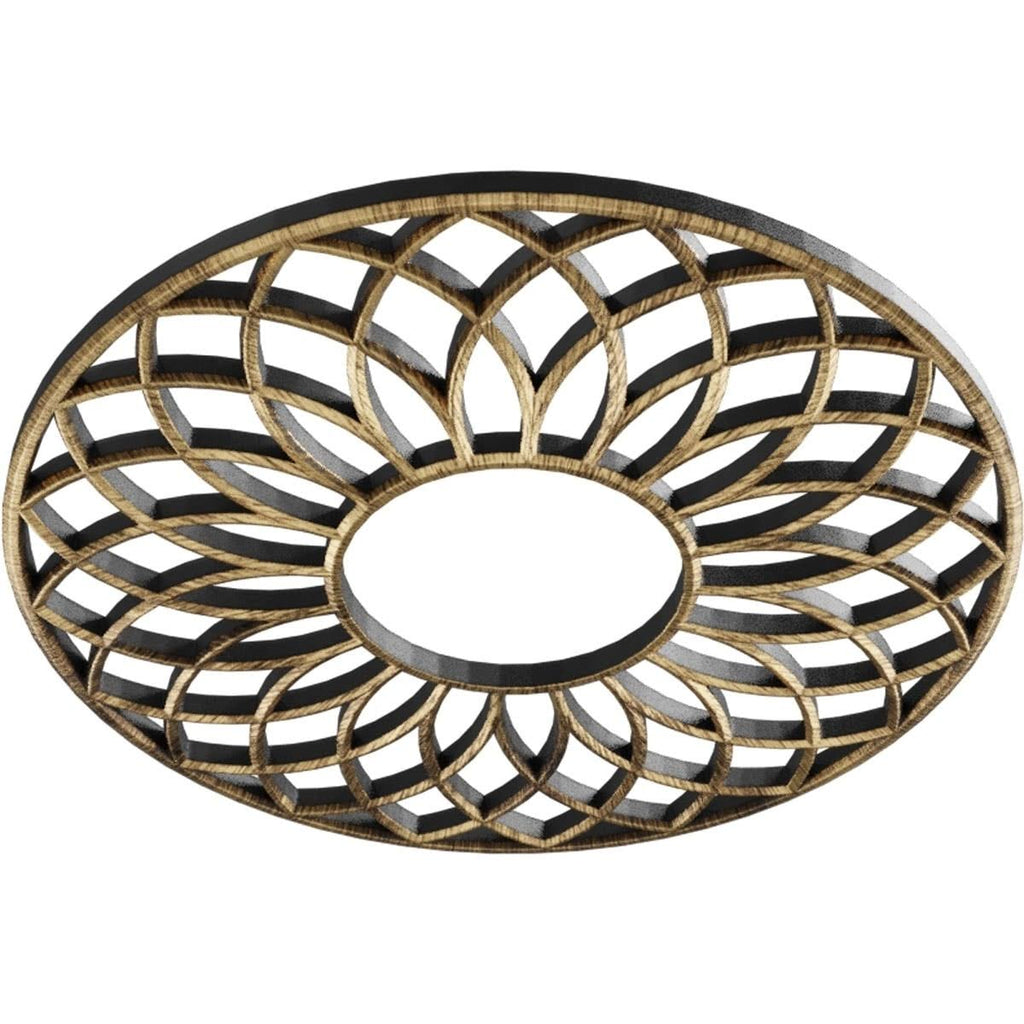 40x22OD x 13 5/8x22ID x 1x22P PVC Pierced Ceiling Medallion Q5072