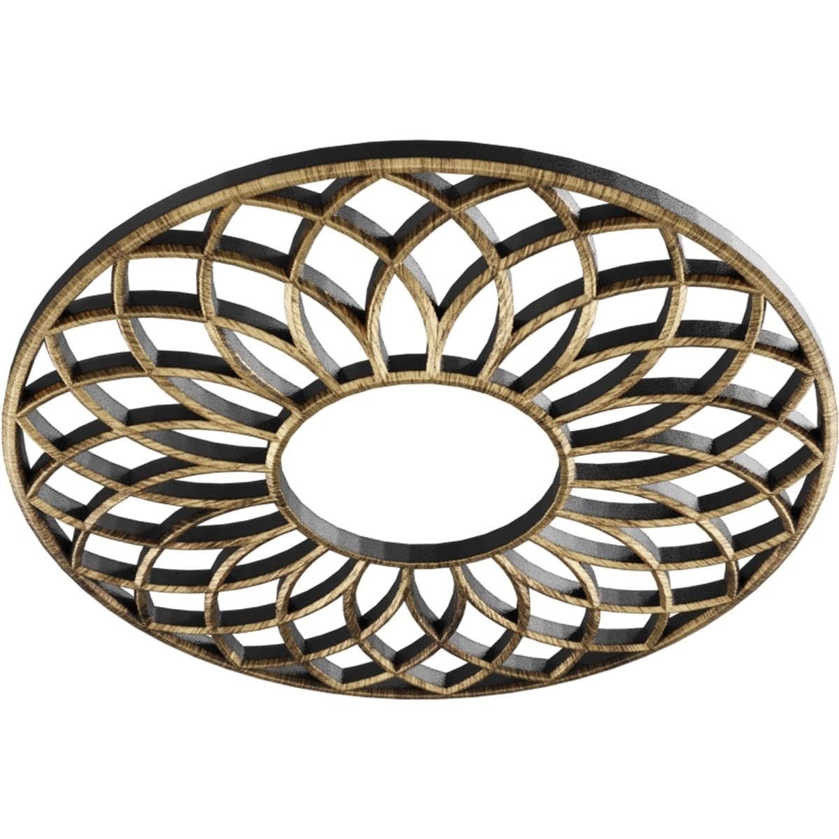 40x22OD x 13 5/8x22ID x 1x22P PVC Pierced Ceiling Medallion Q5072