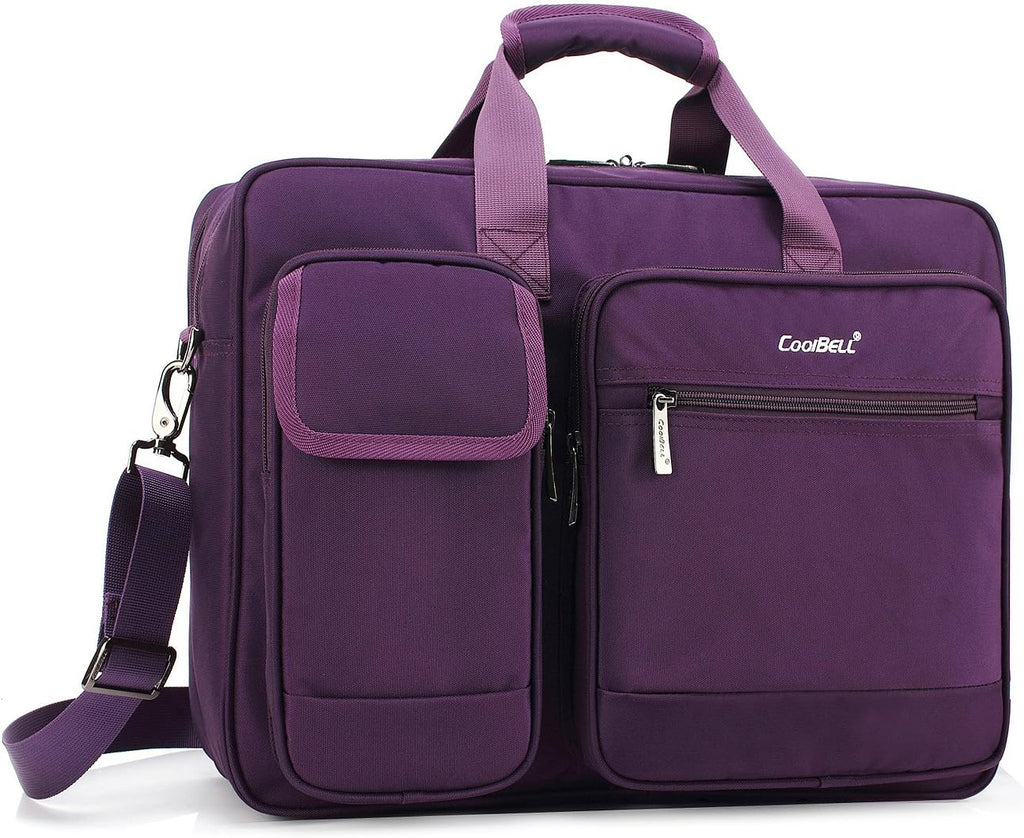 Purple 17.3 Inch Laptop Messenger Bag Briefcase Shoulder Bag Q706856