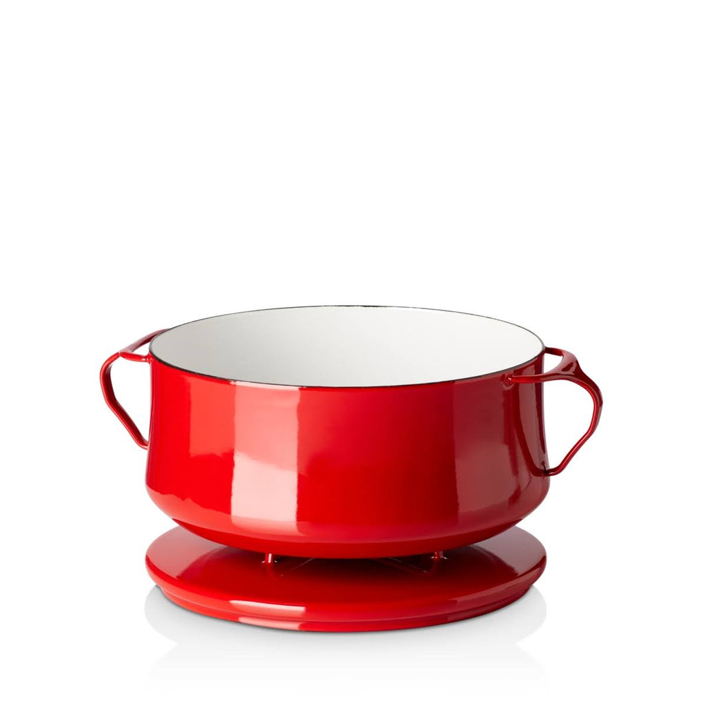 Chili Red 4 qt Casserole W9363