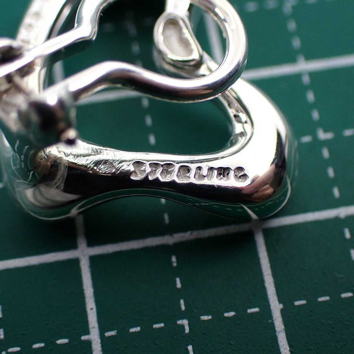 925 Open Heart Earrings E2687