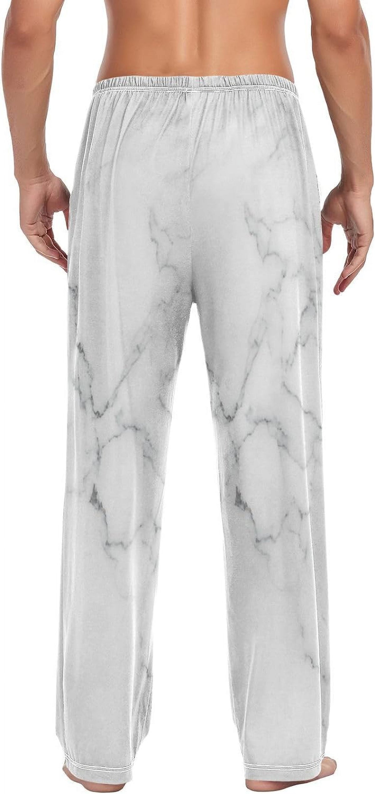 Grey Cotton Pajama Pants Sleepwear Bottoms S-XXL N93355