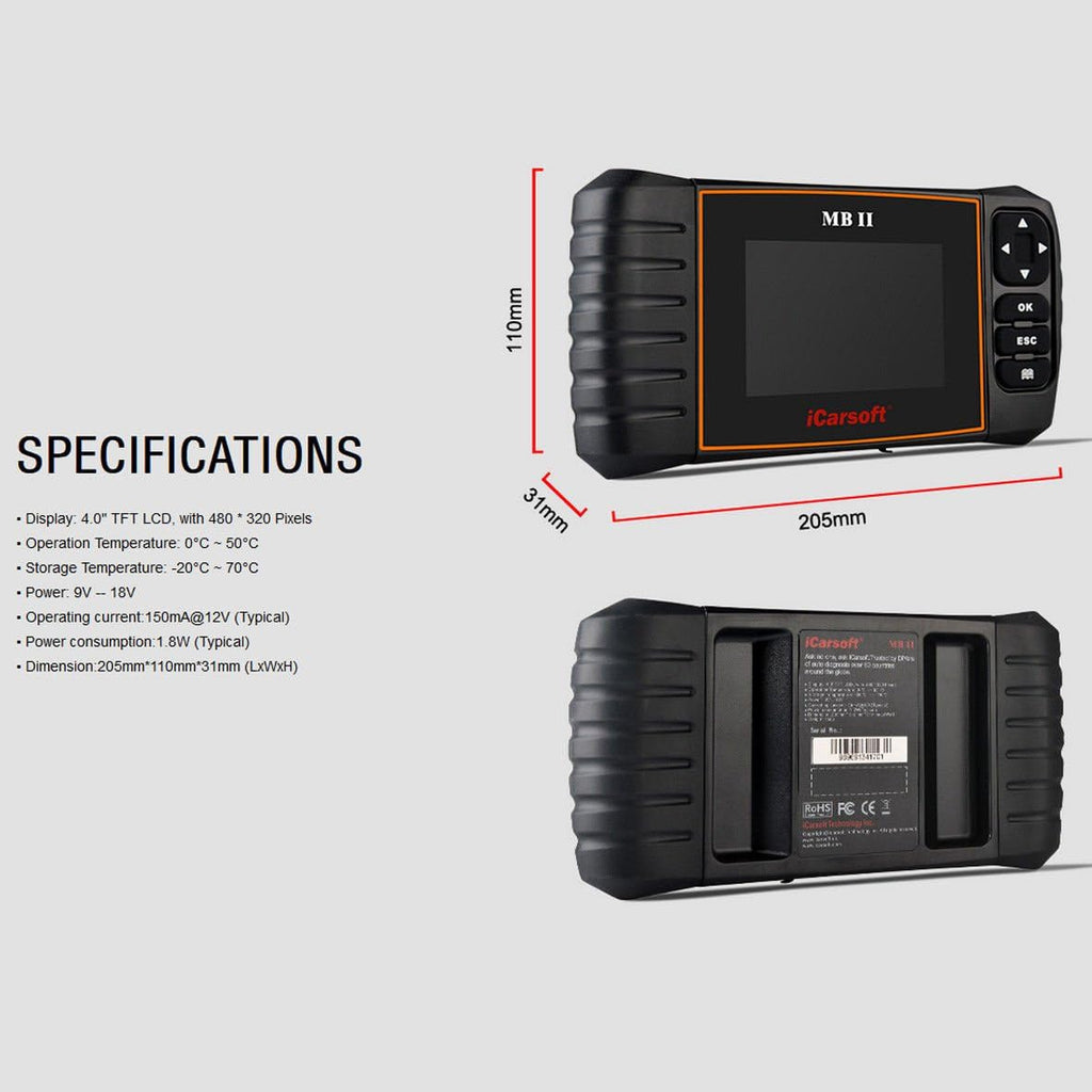 Professional Diagnostic Tool Scanner for Mercedes Benz Sprinter Smart I9655
