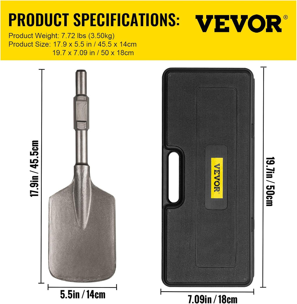 40Cr Steel Jackhammer Bit for Clay, Pack of 2 E88917